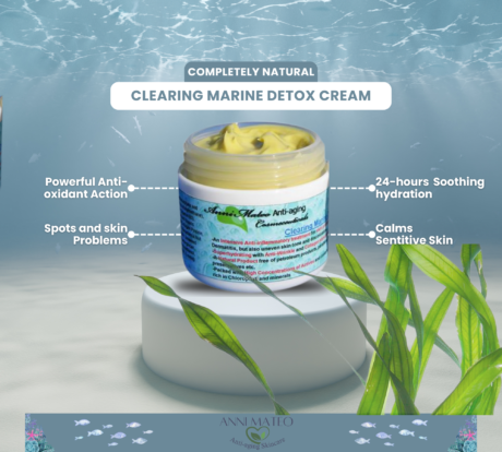 Clearing marine detox cream for powerful anti-oxidant and acne clearing properties