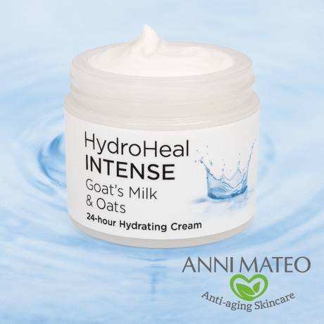 Moisturizing Dry Skin Cream with Goat’s Milk & Oats – Hydrating, Pore-Minimizing