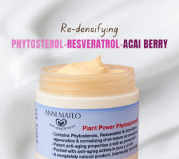 Re-densifying phytoestrogen cream with phytosterol resveratrol and acai berry