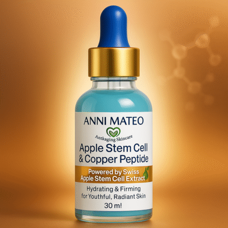 Swiss apple stem cell and triple copper peptide serum